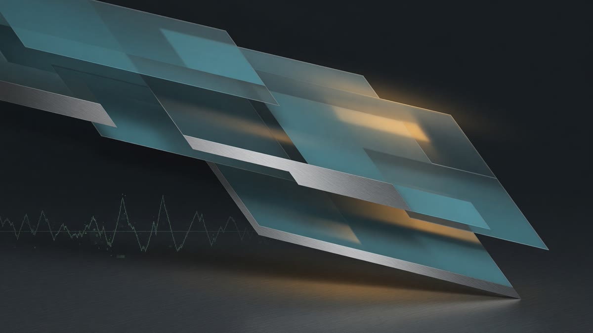Abstract technical workbench illustration